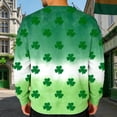 thumbnail image 6 of UVEASISHA St. Patrick's Day Long Sleeve Shirts for Men Fashion Letter Clover Print T-Shirt Comfy Casual Crewneck Pullover Holiday Fancy Graphic Tees Green XXL, 6 of 10
