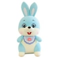 thumbnail image 1 of TRKIYQC Juguete de Peluche de Conejito de Año Nuevo, Muñeco de Conejo Lindo con Babero para Regalo de cumpleaños para niños Unisex Decoración del hogar TRKIYQC casual, 1 of 6