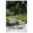 thumbnail image 6 of Set of 2 Zale Rustic Metal Planters with Stands, L:20x12x19.5" S:16.5x9.5x14.5", 6 of 9