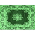 thumbnail image 1 of Ahgly Company Indoor Rectangle Medallion Emerald Green Traditional Area Rugs, 7' x 9', 1 of 4