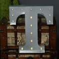 thumbnail image 2 of Efavormart 20" | Vintage Metal Marquee Letter Lights Cordless With 16 Warm White LED - T, 2 of 10