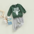 thumbnail image 6 of WIBACKER 2PCS Cute Bull Sweatshirt Outfits for 0-3T Baby Boys Long Sleeve Shirt Pants Fall Clothes Set, 6 of 6