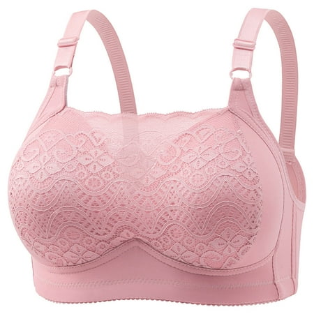 Erwazi Wirefree Bras for Women No Underwire Wireless No Wire Push Up Everyday Bra Solid V Neck Daily Bra Breathable Spaghetti Straps Basic Bralette Full Coverage Soft Bras