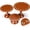 Flower, variant on 3 Set Cake Stand Party Decoration 8" 10" 12" Metal Orange Round Dessert Pie Display Holder for Fiesta Wedding Birthday
