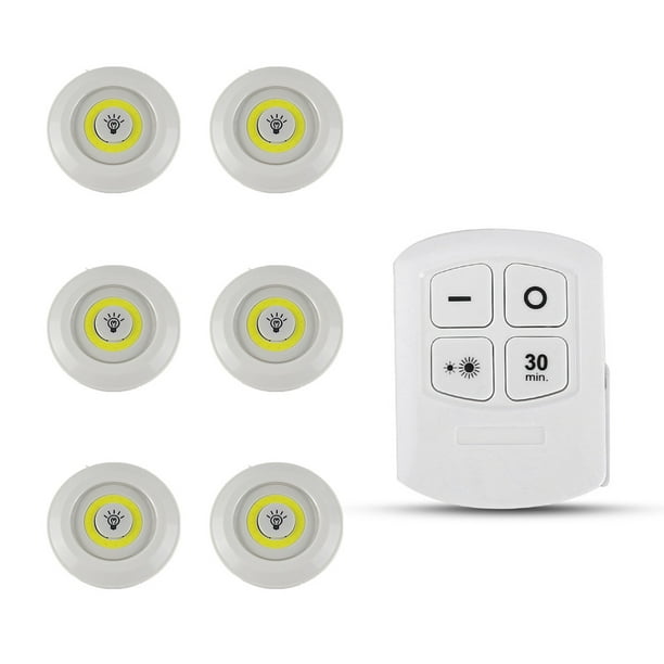 Bearachild Gabinete de luz COB Control remoto Armario ajustable Lámparas de pared brillantes Habitación Seguridad inalámbrica Iluminación nocturna al Iluminación y accesorios tipo 4 Warmes Licht Bearachild HA063044-07