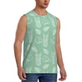 thumbnail image 2 of Kdxio Tropical Pineapple for Men's Muscle T-shirt,Sleeveless for Workout Running Athletic Gym Lounge Casual, 2 of 7