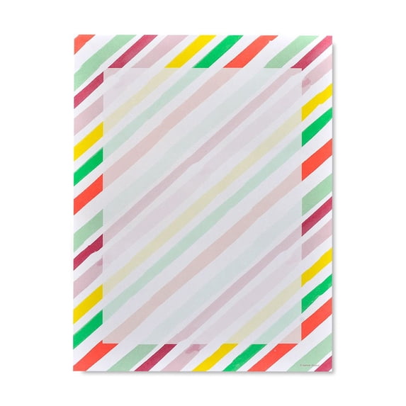 Gartner Studios Colorful Stripes Stationery, 100 count