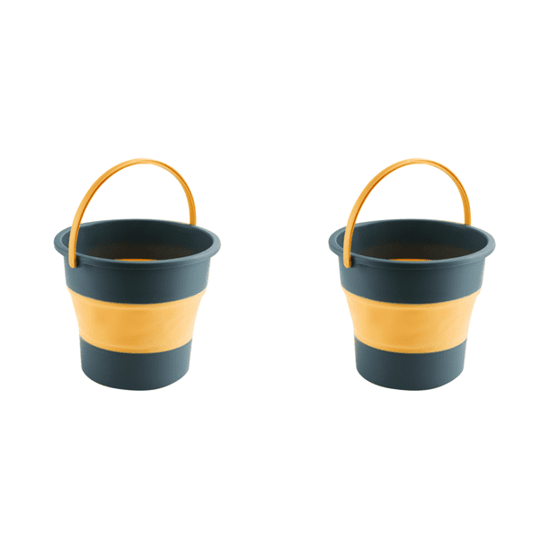 Cubo Plegable Lavado Ligero 5/10L para Autos Al Aire Libre (5L) Azul