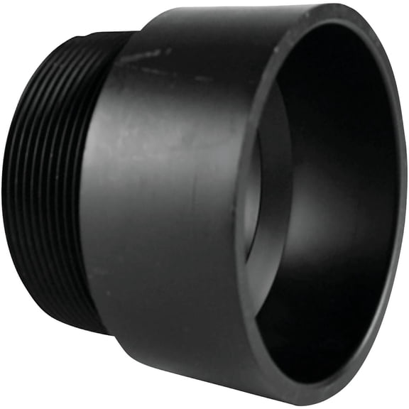 Charlotte Pipe ABS DWV Adapter 1.5 Hub x MPT - ABS Pipe Fitting, 1.5 Thread Adapter