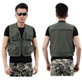 thumbnail image 3 of Chaqueta de pesca de malla Cola METRO transpirable multibolsillo para hombre, 3 of 8