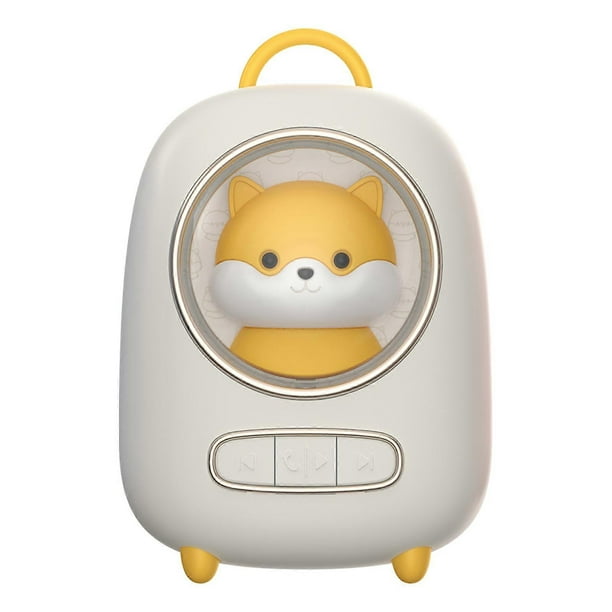 Bluetooth Speaker Space Capsule Design Portable Wireless Cute Outdoor Speaker with Light White