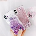thumbnail image 2 of Liquid Soft Silicone Water Case for iPhone 11 12 13 14 15 Pro Max 6 6s 7 8 Plus X Xs XR SE Glitter Quicksand Bling Star Fundas Gift CYH, 2 of 7