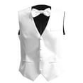 thumbnail image 2 of African Men's Jacquard Formal Suit Vest and Bow Tie set, 2 of 5