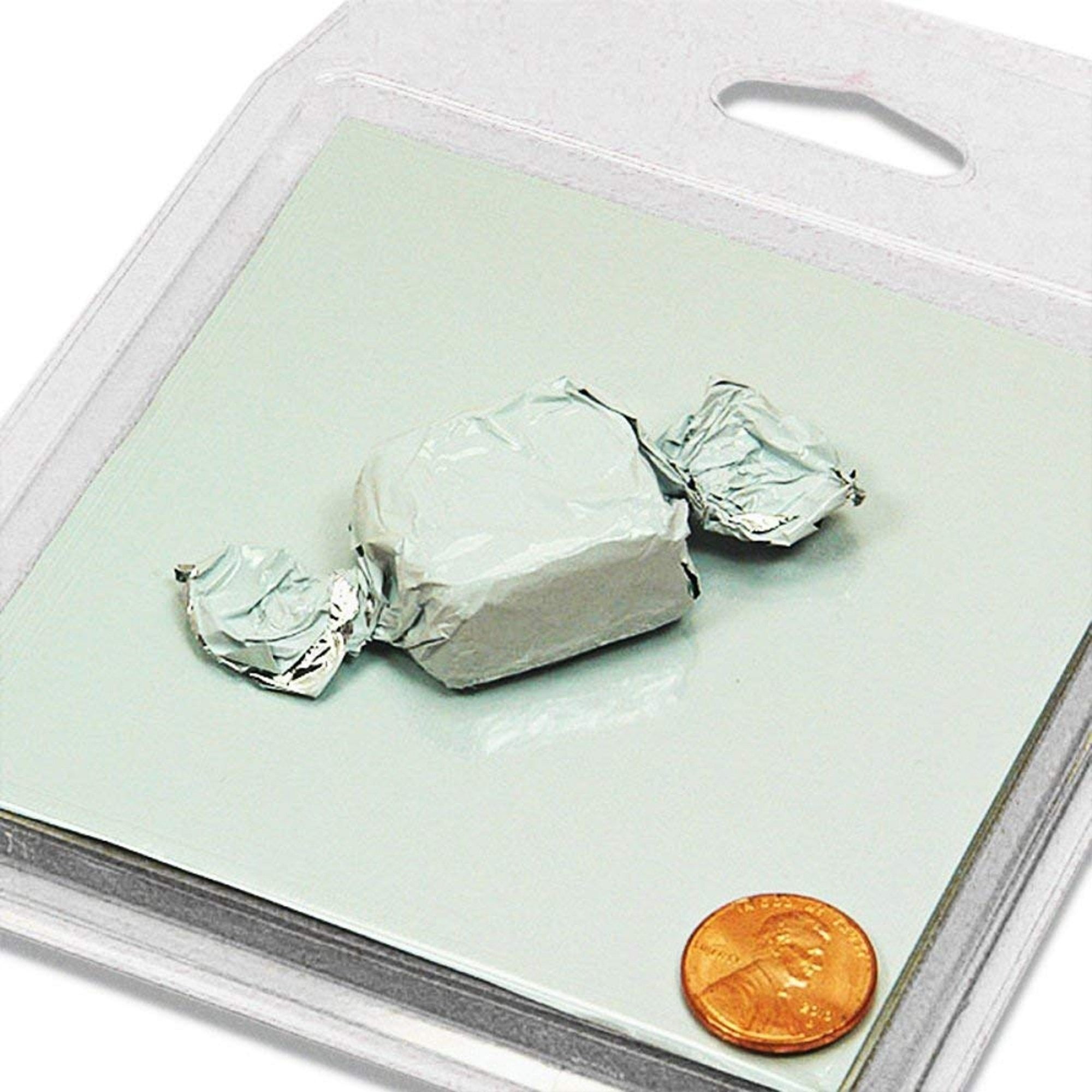 White Foil Square Candy Wrappers - 3in. X 3in. - 125 Pack (849903110