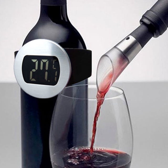 GOOHOCHY Back to School Food Temperature Thermometer Bottle Snap Thermometer Metal Temperature Measurement Adults Home Use 1Pack