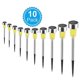 thumbnail image 1 of Paquete de 10 luces solares con estaca para jardín, impermeables, para decoración de patios y jardines., 1 of 5