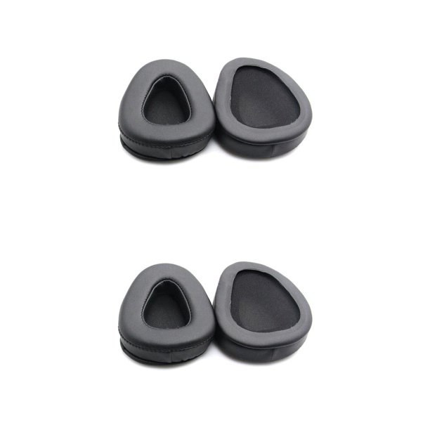 sweethay Almohadillas para auriculares de 2 piezas, almohadillas para auriculares, almohadillas para auriculares, repuesto de piezas de repuesto Negro 2piezas