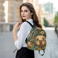 thumbnail image 6 of FORMRS Mini Backpack Purse for Women Travel Daypack Casual Shoulder Bag, Flowers and Dog, 6 of 7