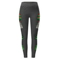 thumbnail image 4 of Women Merry Christmas Leggings Trendy Xmas Hat Print Elastic High Waist Yoga Pants Stretchy Soft Comfy Workout Pj Tights, 4 of 4