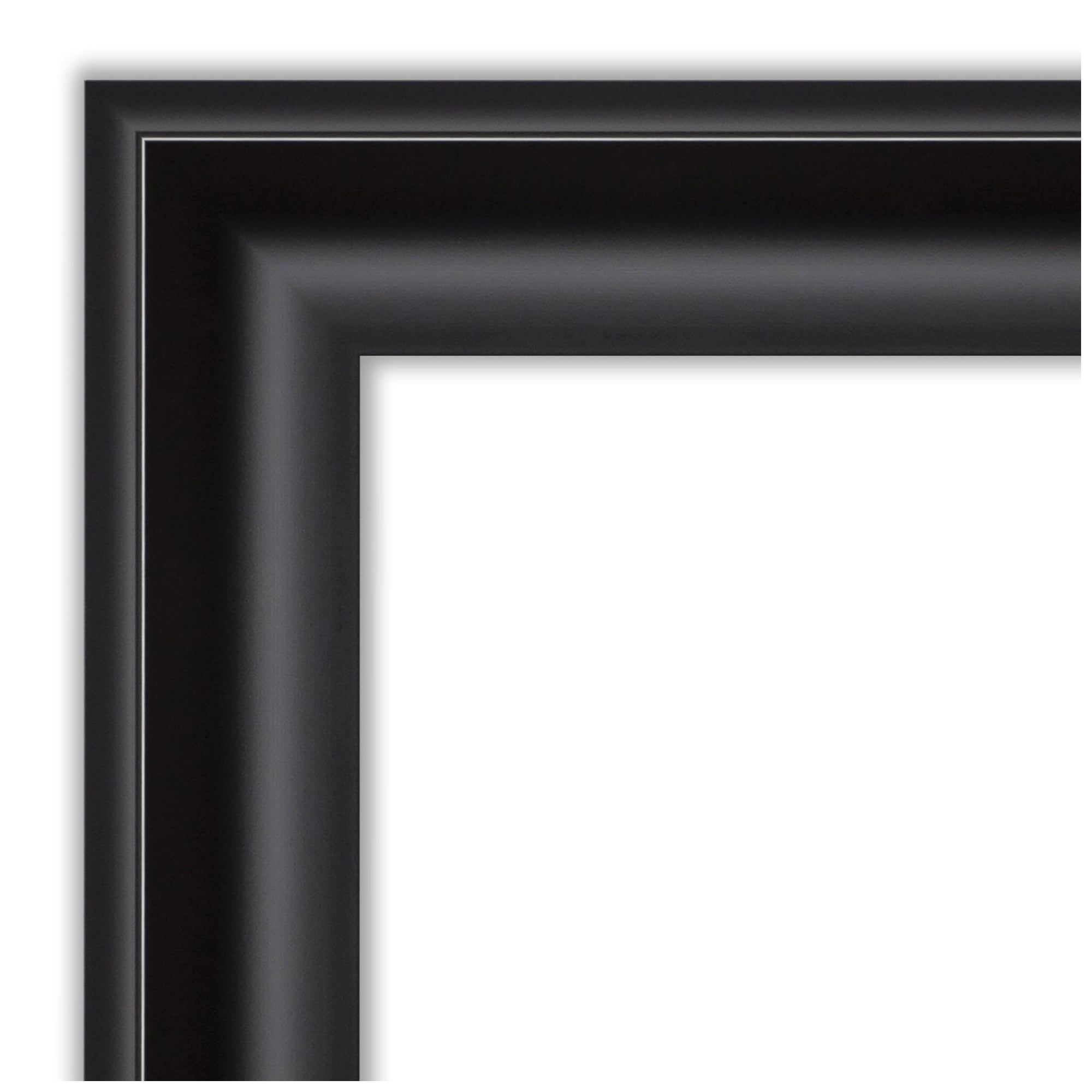 Amanti Art Natural Cork Board Framed Grand Black Bulletin Board 24 in. x 18 in.