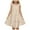 Beige-C, variant on ZTKWD Teen Girls Dresses Cute Layer Ruffle Sleeve A-Line Casual Midi Dress 5-12 Years