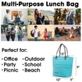 thumbnail image 7 of J World Womens Lola Insulated Lunch Tote Bag for School and Work, Seafoam, 7 of 7