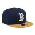 thumbnail image 3 of Men's New Era Navy/Khaki Boston Red Sox Two-Tone Color Pack 59FIFTY Fitted Hat, 3 of 5