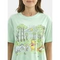 thumbnail image 2 of Disney Women’s Winnie the Pooh Graphic T-Shirt with Short Sleeves, Sizes XXS-2XL, 2 of 5