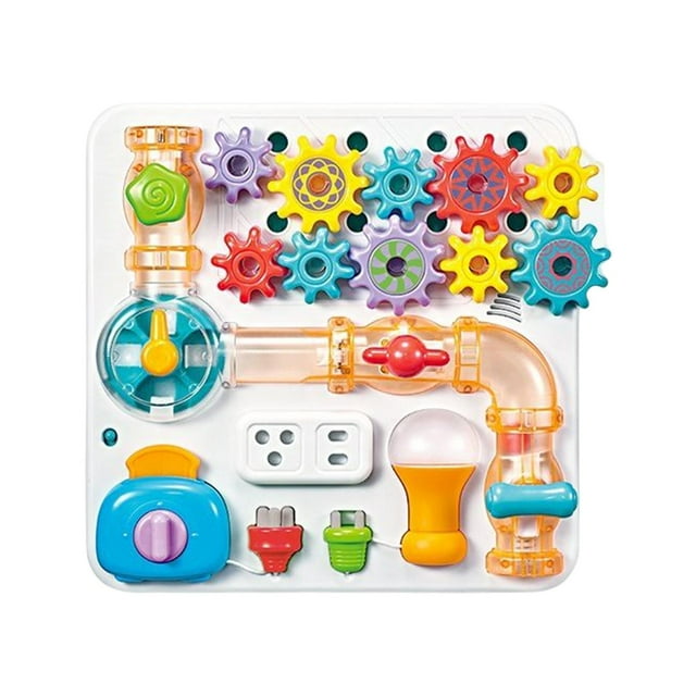 Tablero ocupado para niños, juguete educativo de aprendizaje para regalos, niños en edad preescolar, avión, viaje en niña Estilo B perfke tablero ocupado