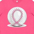 thumbnail image 4 of Inktastic Pink Breast Cancer Ribbon Baseba Youth T-Shirt, 4 of 5