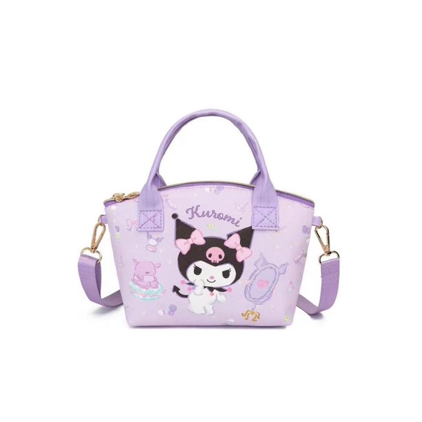 Botu, bolso de hombro con dibujo de gato KT, bolso cruzado Kuromi para niños, bolso pequeño con orejas grandes para perro, mini bolso de cuero para almacenamiento de documentos y llaves