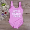 thumbnail image 4 of ITFABS Mother  Daughter Bikini, One-piece Bathing Suit, Letters Print Swimwear, 4 of 8