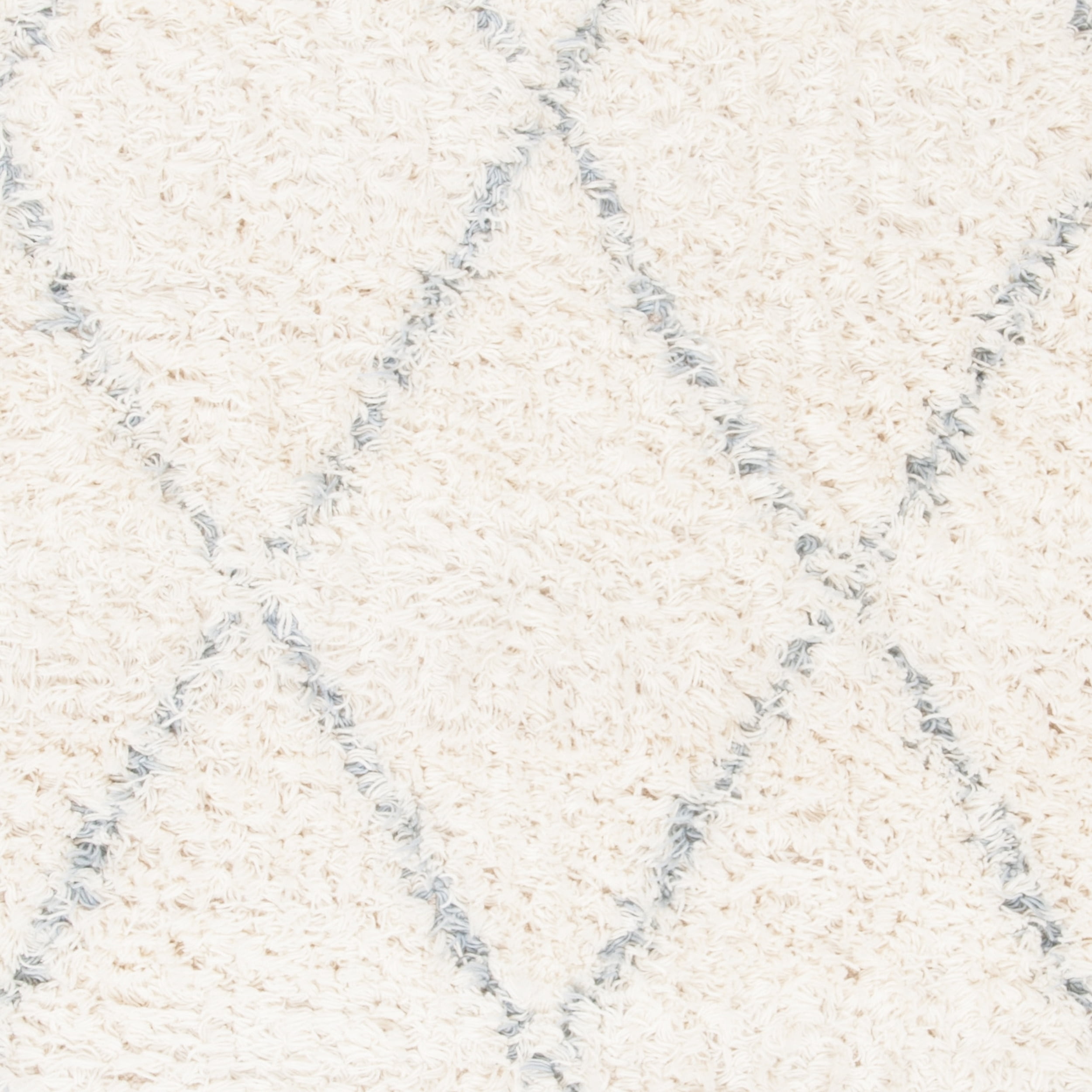 Safavieh  Handmade Casablanca Shag Taake 1.4-inch Thick Wool Rug Blue/Ivory 4' x 6' 4' x 6' Indoor, Handmade Rectangle
