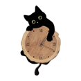 thumbnail image 1 of Reloj de pared con diseño de gato y cola oscilante, elegante y decorativo para habitación infantil. Estilo A, 1 of 9