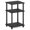 Americano Black, variant on Just 3-Tier Turn-N-Tube End Table / Side Table / Night Stand / Bedside Table with Plastic Poles, 1-Pack, Americano/Black