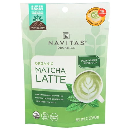 (Pack of 6) Navitas Latte Matcha Green Organic 3.1 Oz