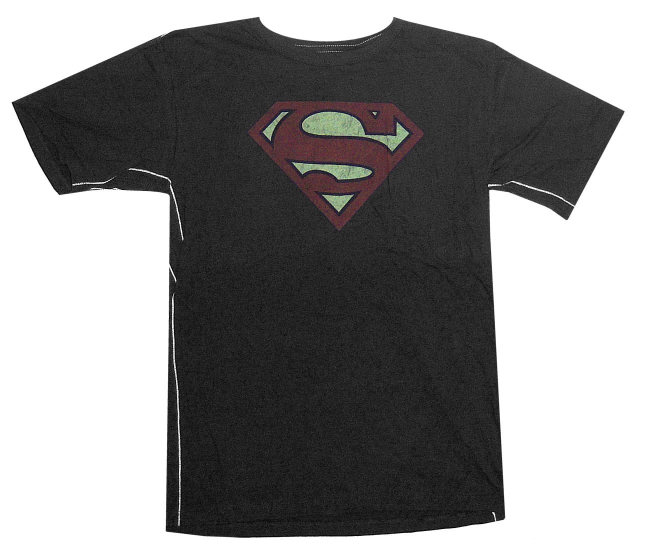 DC Comics Trunk LTD Superman Classic Chest Logo Kids Youth Black T Shirt NEW