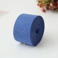 thumbnail image 6 of BrowQuartz 5CM Burlap Ribbon Rolls Linen Multiple Colors Portable Woven Roll Flexible Fashionable Tight Stitched Party Decorations Home Dark Blue 1, 6 of 6