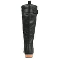 thumbnail image 4 of Journee Womens Lelanni Wide Calf Stacked Heel Knee High Boots, 4 of 10