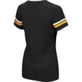 thumbnail image 3 of Women's Majestic Black Pittsburgh Pirates Plus Size Sparkling Fun Button V-Neck T-Shirt, 3 of 3