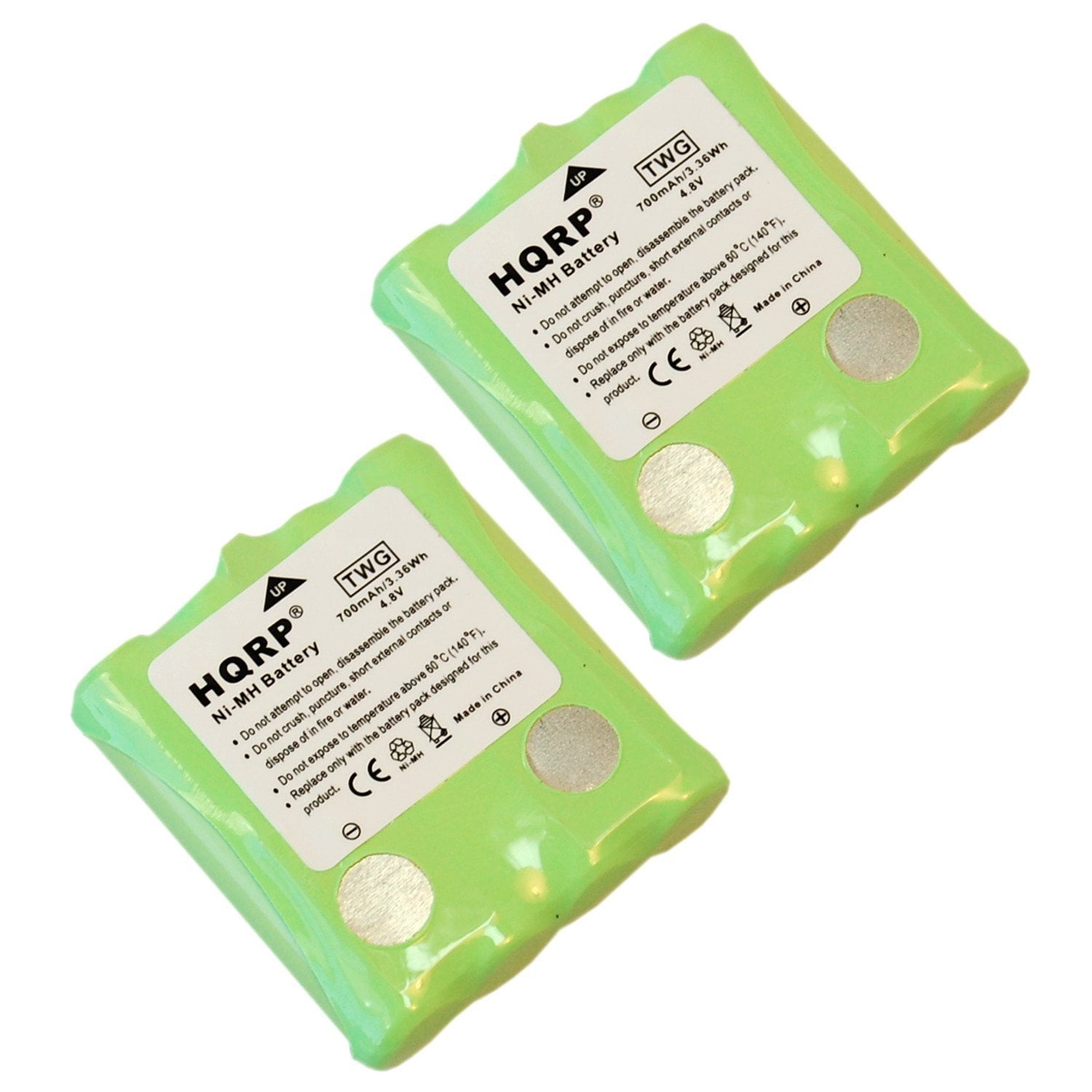 HQRP TWO Batteries for Cobra MT525, MT700, MT725, MT900, MT950, PR260