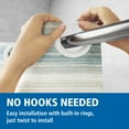 thumbnail image 4 of Mainstays Ombre Sweep Easy Hang Hookless Fabric Shower Curtain, 70" x 74", Blue, Green, Taupe, 4 of 12