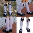 thumbnail image 2 of ROZYARD Kids Girl's Fashion Knee Highs Socks with Bows Summer Thin Sheer Silk Stockings, 2 of 20