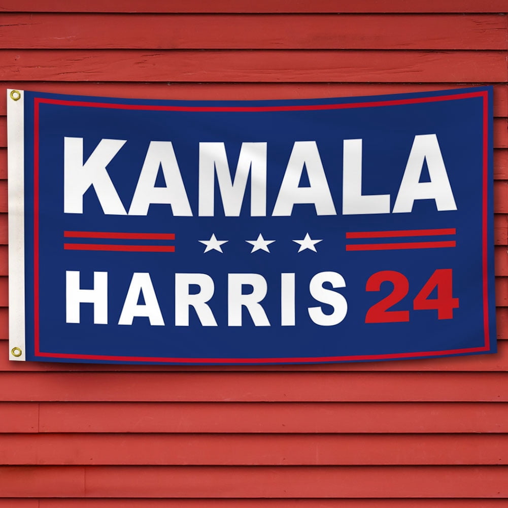 Kamala Harris 2024 Hofschild – Doppelseitig, Wetterfest, Mit Metall-H-Pfahl, Für Garten, Fenster Oder Partys