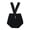 Black, variant on Xijirk Baby Girls' Knit Suspender Bloomers Toddler Summer Casual V-Back Overalls,2-3 Years