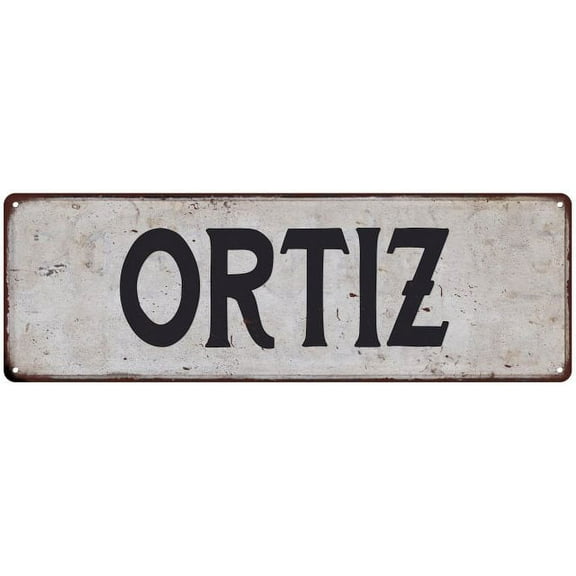 ORTIZ Vintage Look Rustic Chic Metal Sign 6x18 106180036174