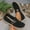 Black, variant on Viluyesy Womens Flats Shoes, Soft Sole Adjustable Buckle Mesh Breathable Casual Comfort Walking Shoes Black US6.5