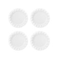 thumbnail image 1 of Juego 4 Platos Galerias El Triunfo Porcelana Blanca Diseño Bolitas En Orilla 25cm, 1 of 4