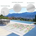 thumbnail image 3 of Outdoor Rug 3x5 ft Pink Wildflowers Outdoor Large Area Rug Non Slip Rubber Spring Flowers Leaves Branches Wood Front Door Mat RV Rug Carpet Patio Outdoor Rugs for Backyard Balcony Deck Porch Indoor, 3 of 9