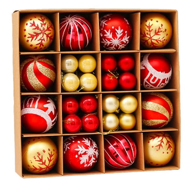 Adornos de bolas navideñas para decoraciones navideñas: adornos para árboles de Navidad para decoración de fiestas y días festivos